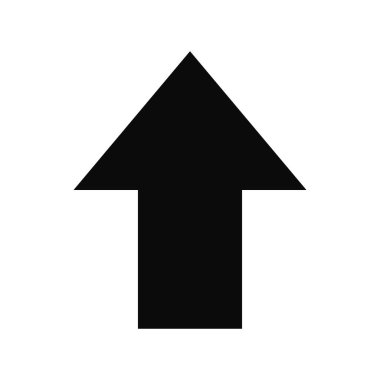 Yukarıyı gösteren vektör ok