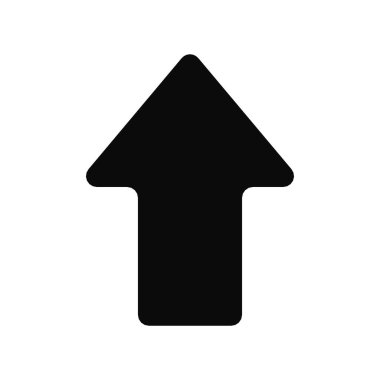 Yukarıyı gösteren vektör ok