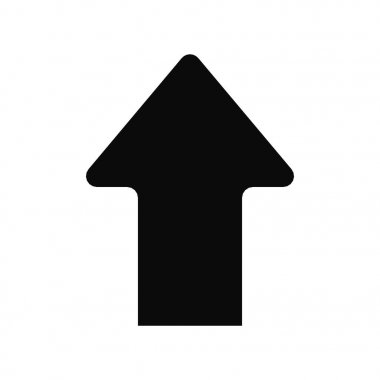 Yukarıyı gösteren vektör ok