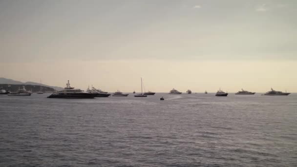 Λιμάνι στο Μόντε Κάρλο 4k — Αρχείο Βίντεο