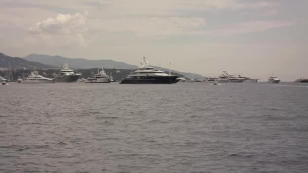 Harbor in Monte Carlo 4K — стоковое видео