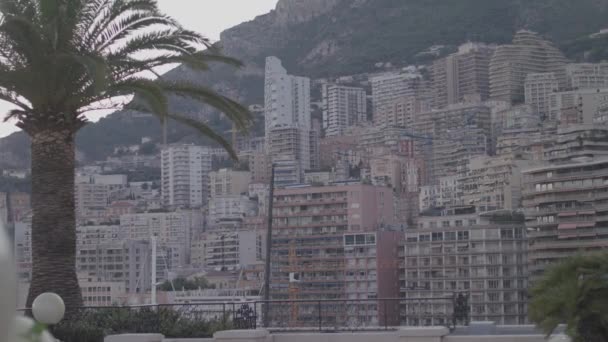 Área de construcción en Monte Carlo 4K — Vídeo de stock
