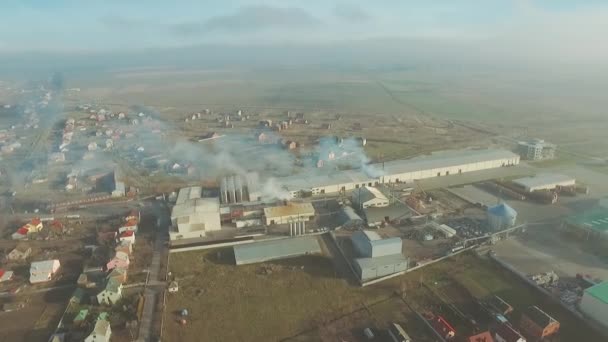 Vista aérea da fábrica — Vídeo de Stock