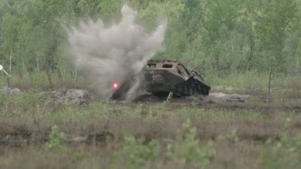 导弹击中目标 — 图库视频影像