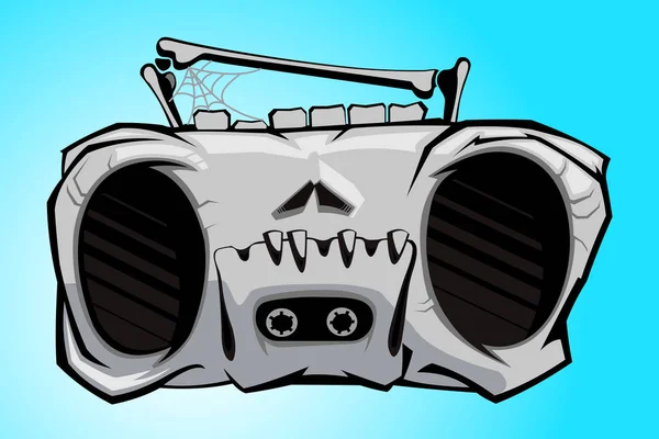 Gri kafatası kırık kaset kaydedici