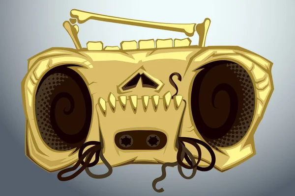 Kafatası kırık kaset kaydedici