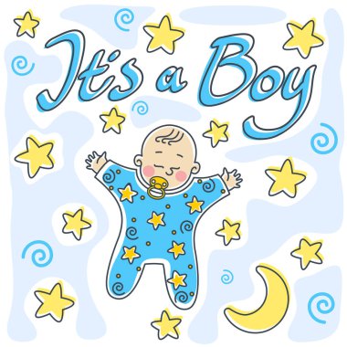 bir çocuğu tebrik kartı