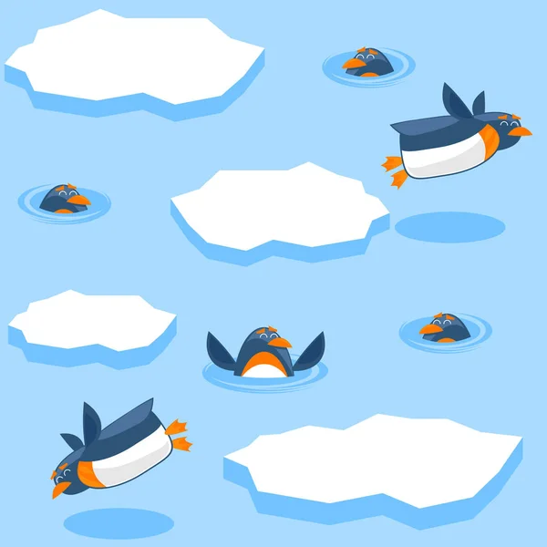 Su seamless modeli penguenler