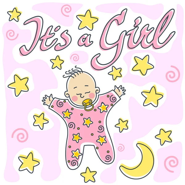 bir kız tebrik kartı 