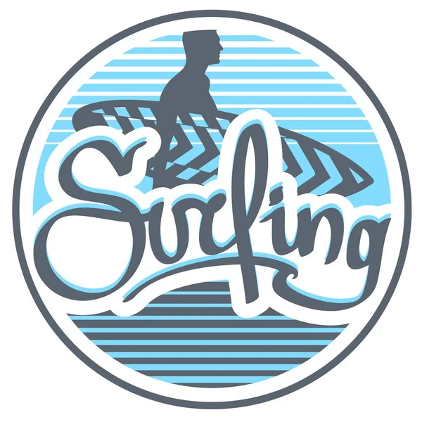 Logo binici ile sörf.