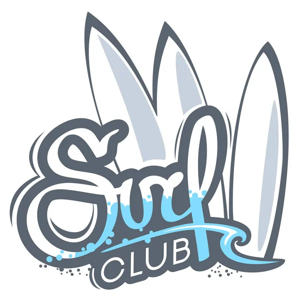 Sörf tahtaları Surf Club logolu.