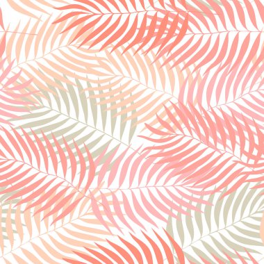 Pembe ve gri tropikal yaprak