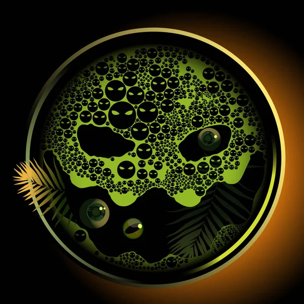 Sihirli iksir gerçekçi pot. Cadılar Bayramı illüstrasyon