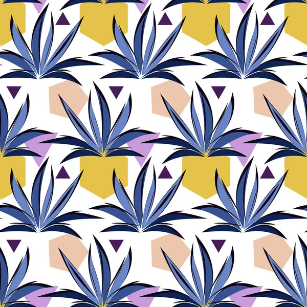 Çim ve geometrik şekilli pembe taşlar ile sorunsuz vektör desen