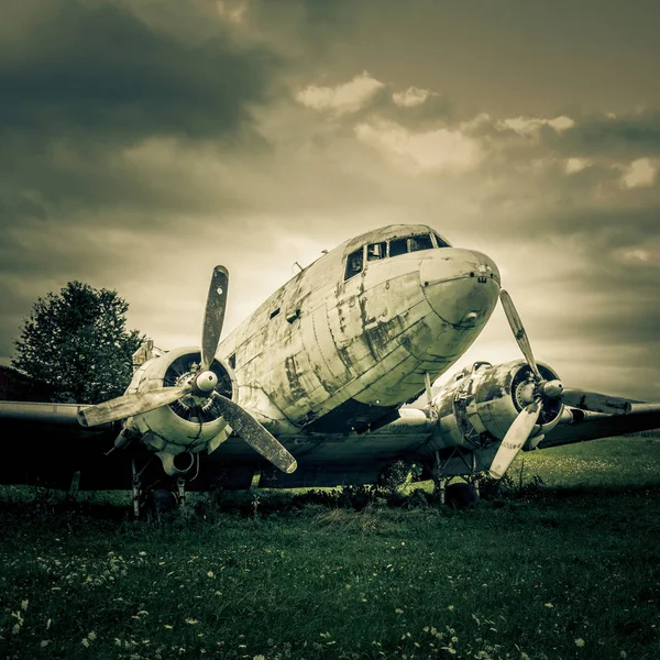 Épave d'avion de guerre — Photo