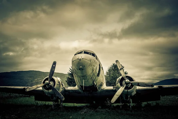 Naufragio aereo da guerra — Foto Stock