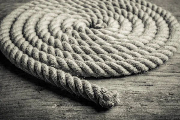 Espiral de corda de cânhamo — Fotografia de Stock