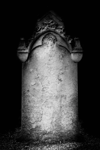 Μαύρο και άσπρο φωτογραφία αγιογραφίες tombstone — Φωτογραφία Αρχείου