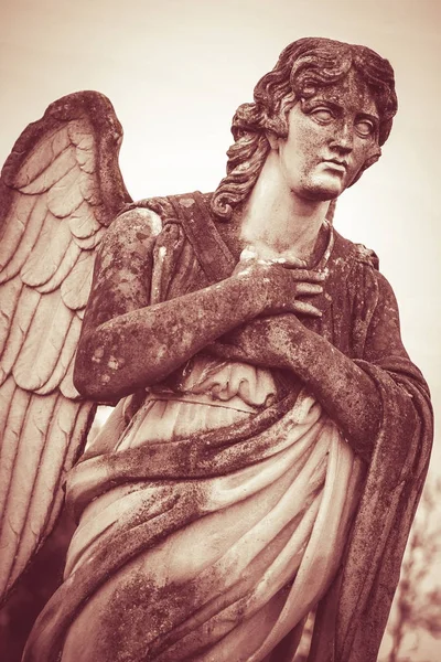 Ангел Хранитель Винтажное Фото — стоковое фото