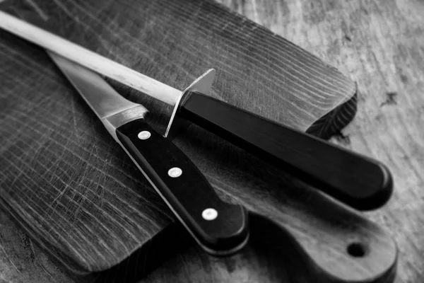 Kitchen Tools Black White Image — Stock Photo, Image