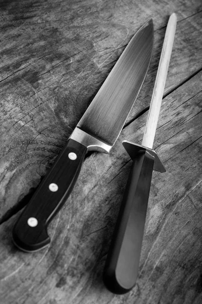 Kitchen Tools Black White Image — Stock Photo, Image