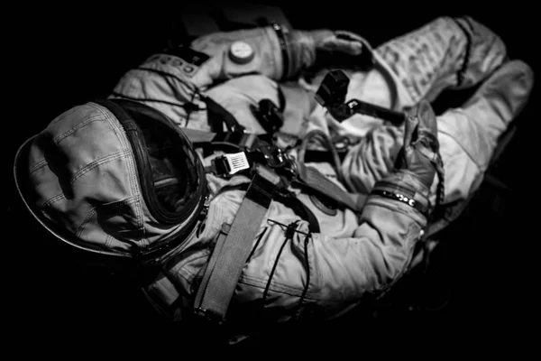 Spaceman Black White Image — Stock Photo, Image