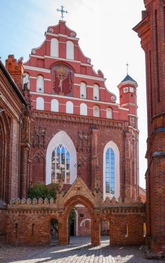 Vilnius, Litvanya St. Anna'nın Kilisesi. Popüler turistik yer
