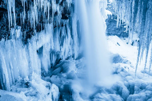 Fryst estniska vattenfall Jagala — Stockfoto