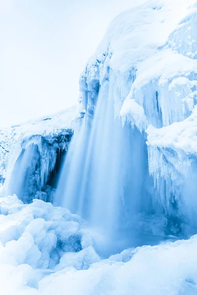 Gefrorener Wasserfall jagala, Estland — Stockfoto