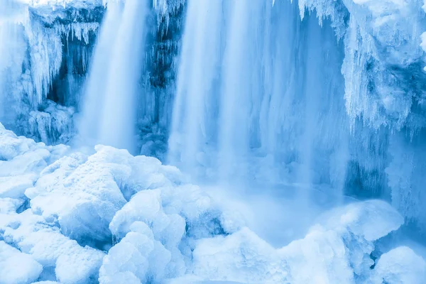 Gefrorener Wasserfall jagala, Estland — Stockfoto