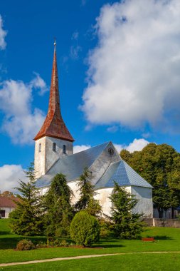 St. Trinity Church in Rakvere, Estonia. Green summer time clipart
