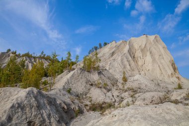Rummu taş ocağı kum tepelerinde. Sonbahar sahne, Estonya