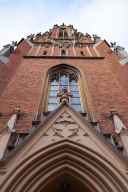 Cephe St. Gertrude Protestan lutheran Kilisesi, Riga, Letonya içinde yer alan.