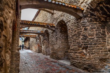Katarina geçiş (St. Catherine's Passage) Tallinn, Estonya