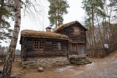Geleneksel Norveç evler. Kültürel tarihi, Oslo Norveç Müzesi.