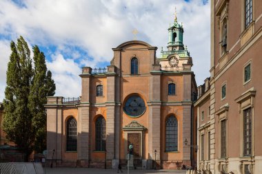 Storkyrkan (büyük Kilisesi, Stockholm Cathedral), Gamla stan, eski şehrin en eski kilisede olduğunu.