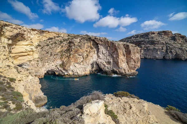 Tekne Turu Malta'da Blue grotto çevresinde