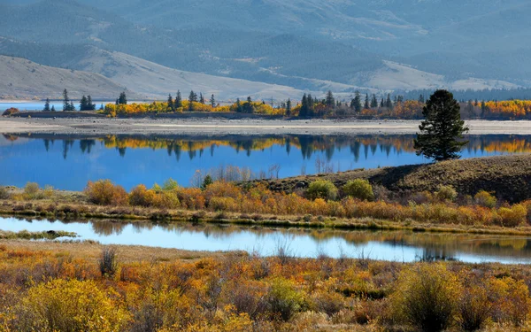 Festői kétágyas tavak üdülőterületen a Colorado — Stock Fotó