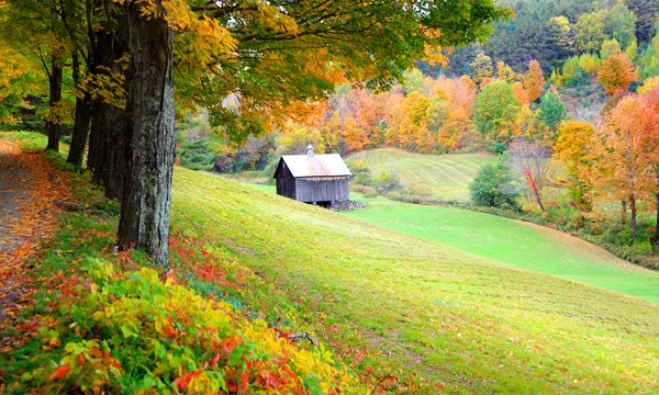 Çiftlik manzara kırsal Vermont — Stok fotoğraf