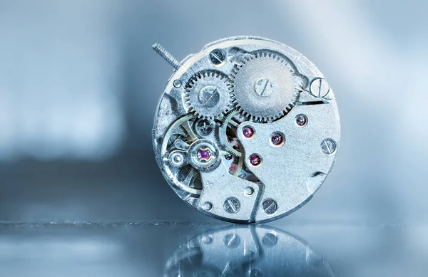 Close-up shot van oude horloge mechanisme — Stockfoto