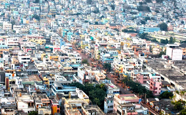 Vijayawada cidade paisagem na Índia — Fotografia de Stock