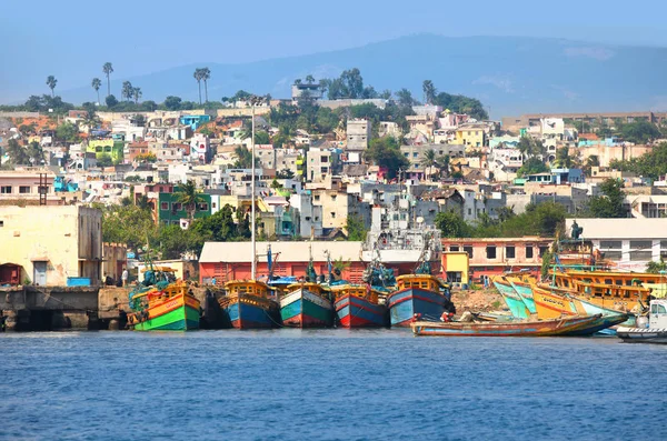 Port rybacki w Visakhapatnam — Zdjęcie stockowe