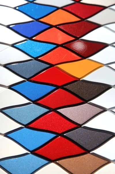 自動車板金サンプルの背景の色 — ストック写真