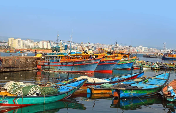 Porto di pesca a Visakhapatnam — Foto Stock