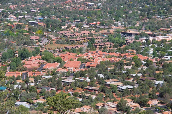 Aerial view of Sedona in Arizona — Stock Photo, Image
