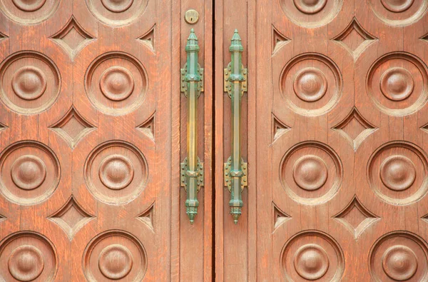 Door close up exterior handles — Stock Photo, Image