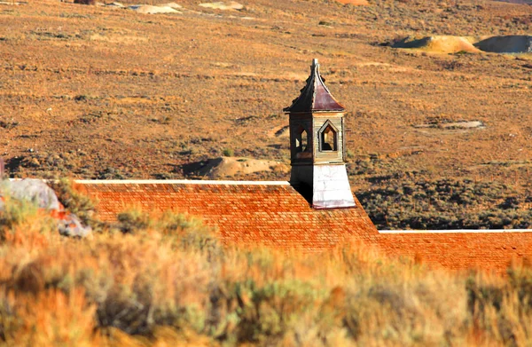 Historic Bodie Kaliforniya'da kilise korunmuş — Stok fotoğraf