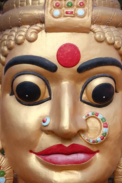 Nahaufnahme der Statue der hinduistischen Göttin — Stockfoto