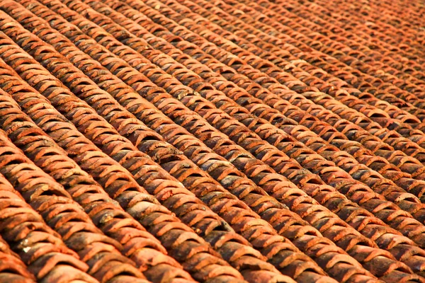 Padrão de telhas do telhado imagem de fundo — Fotografia de Stock