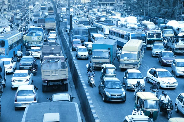 Κυκλοφορία της πόλης Bangalore στην Ινδία, — Φωτογραφία Αρχείου